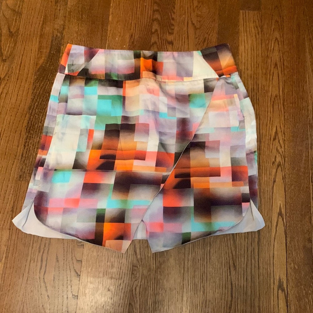 Emporium Armani silk geometric skirt